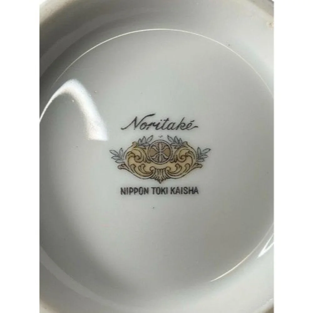 Noritake Nippon Toki Kaisha Sugar Bowl With‎ Lid & Handles 4